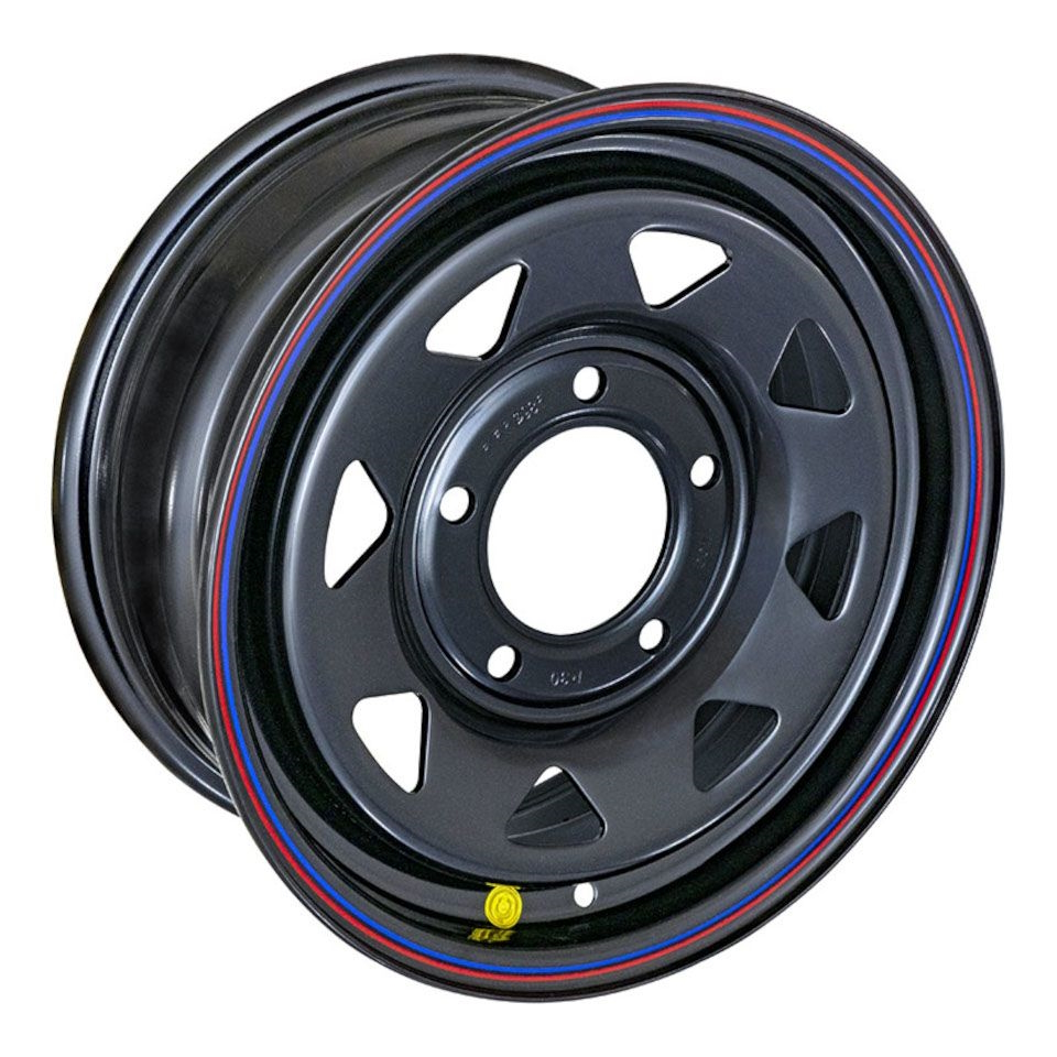 OFF-ROAD Wheels R18 5x127 8J ET30 D75 Диск усиленный JEEP стальной Black (треуг. мелкий)
